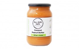 All Over Nuts Coconut Peanut Butter Creamy  Glass Jar  500 grams